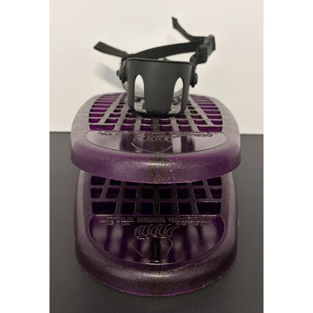 L.L. Bean Little Bear Unisex Grizzly‎ Adjustable Snow Shoes Purple Ages 5-12